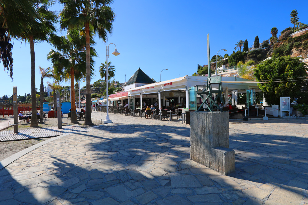 Facilities at Burriana beach. Nerja