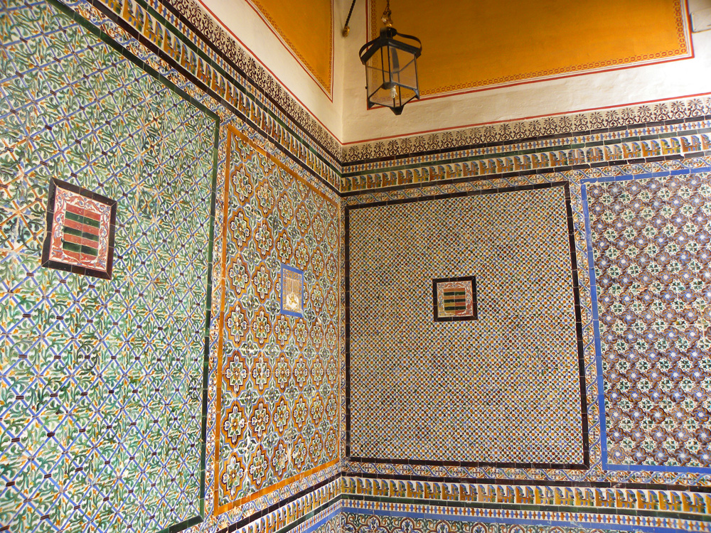 Colorful tiles at Casa de Pilatos