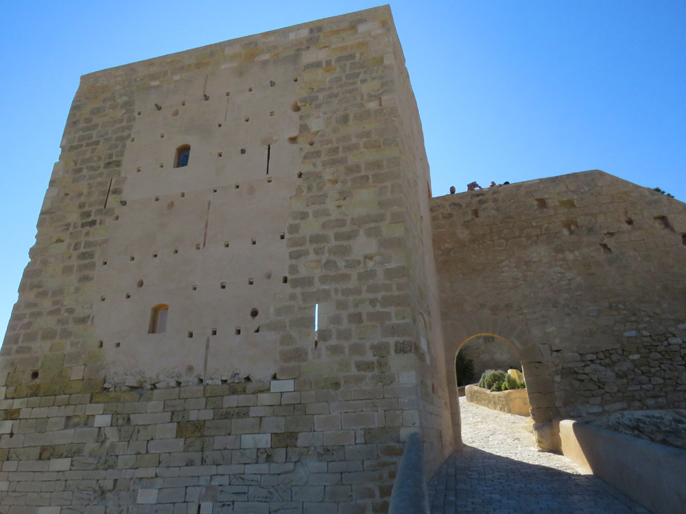 Gate at Santa Barbara castle Alicante