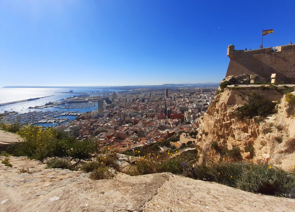 Views of Alicante from Santa Barbara