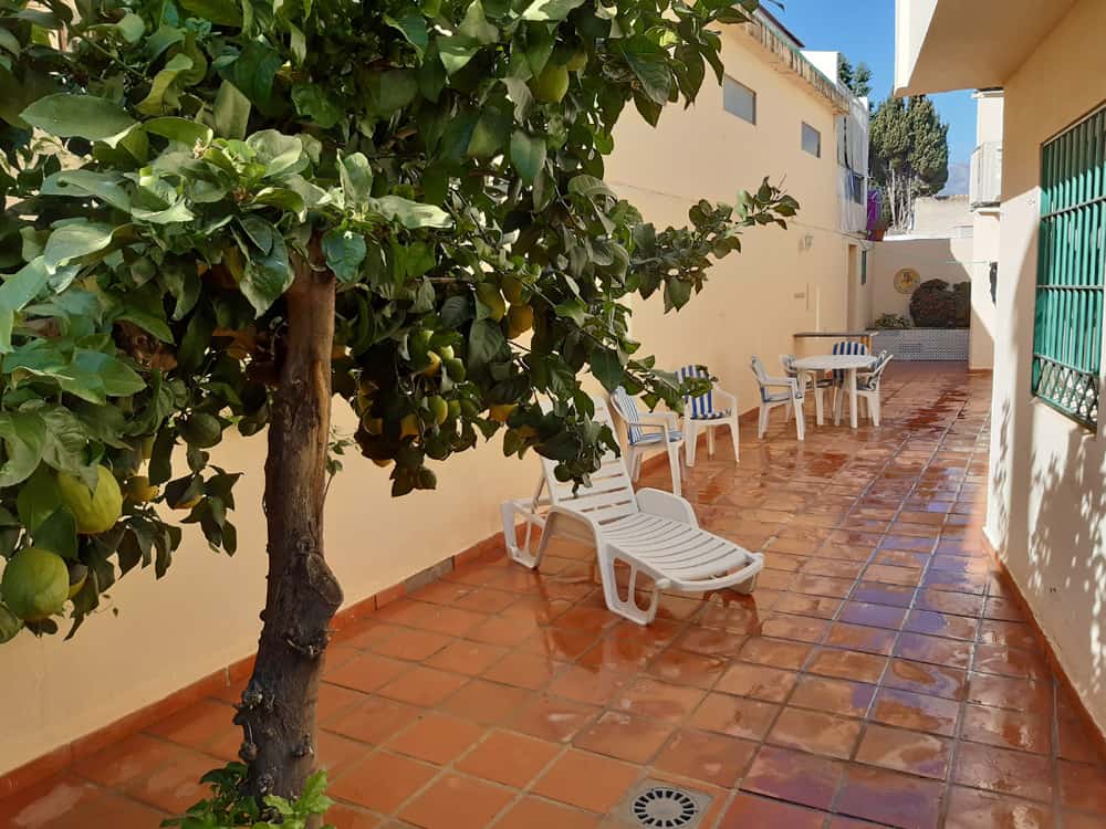our apartment in Nerja, yard