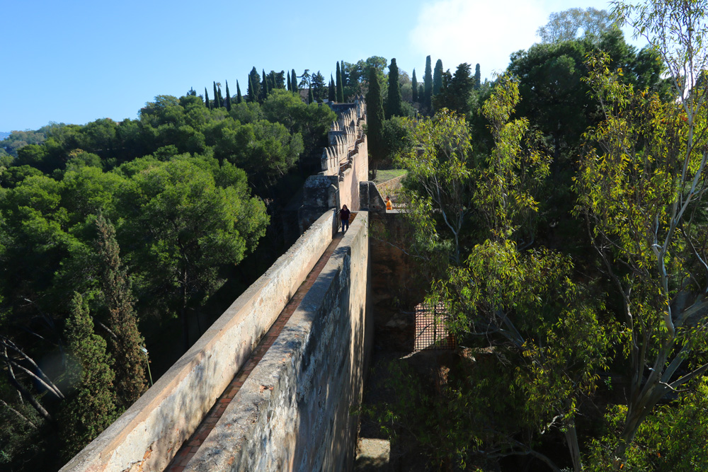 Walls of Castillo de Gibralfaro, Malaga 