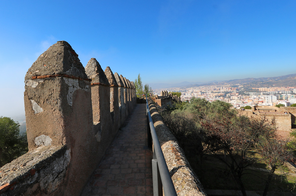 walls of Castillo de Gibralfaro
