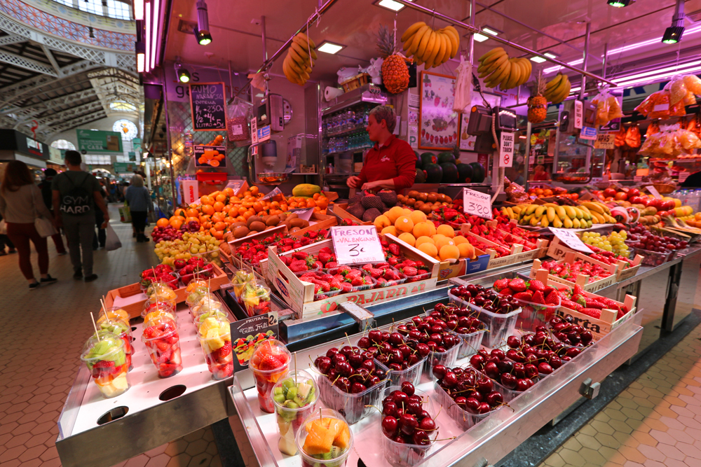 fruits in Valencia's Central Market