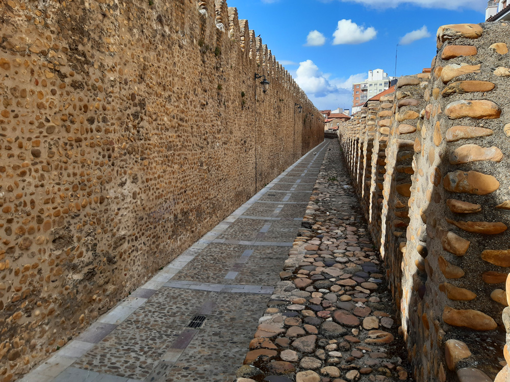 Roman stone walls in Leon Spain