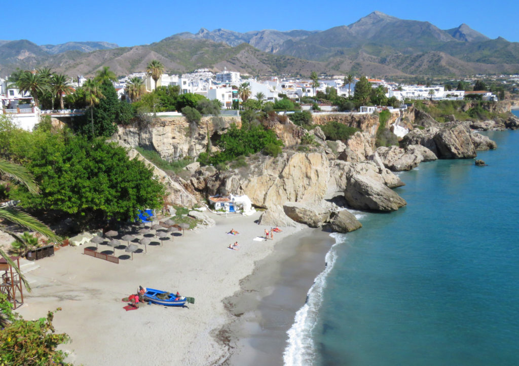 The typical postcard view of Nerja