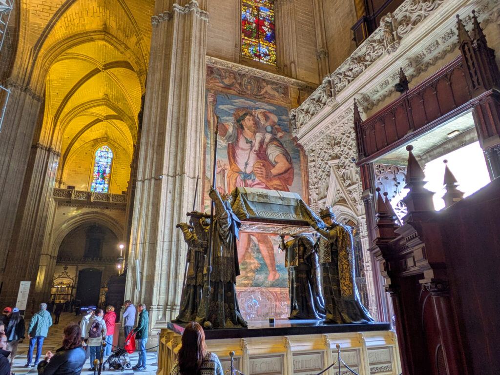 Tomb of Christopher Columbus in Seville Cathedral