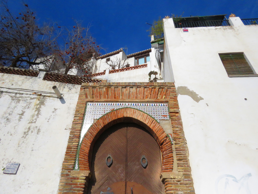 Moorish door in Albaycin, Granada