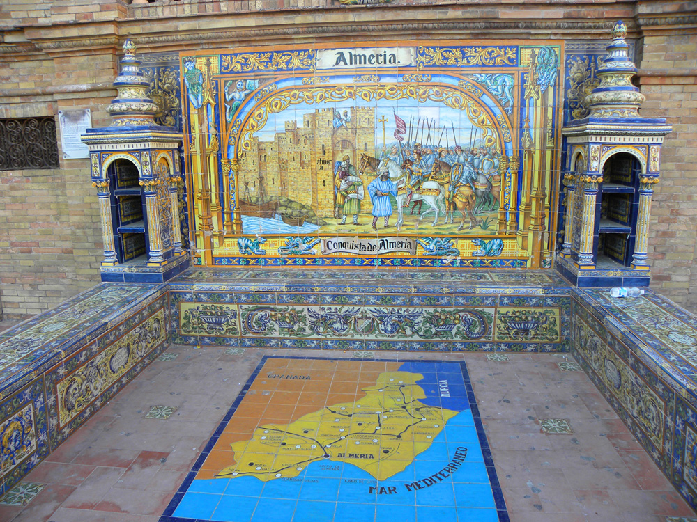 alcoves of the provinces in Plaza de Espana