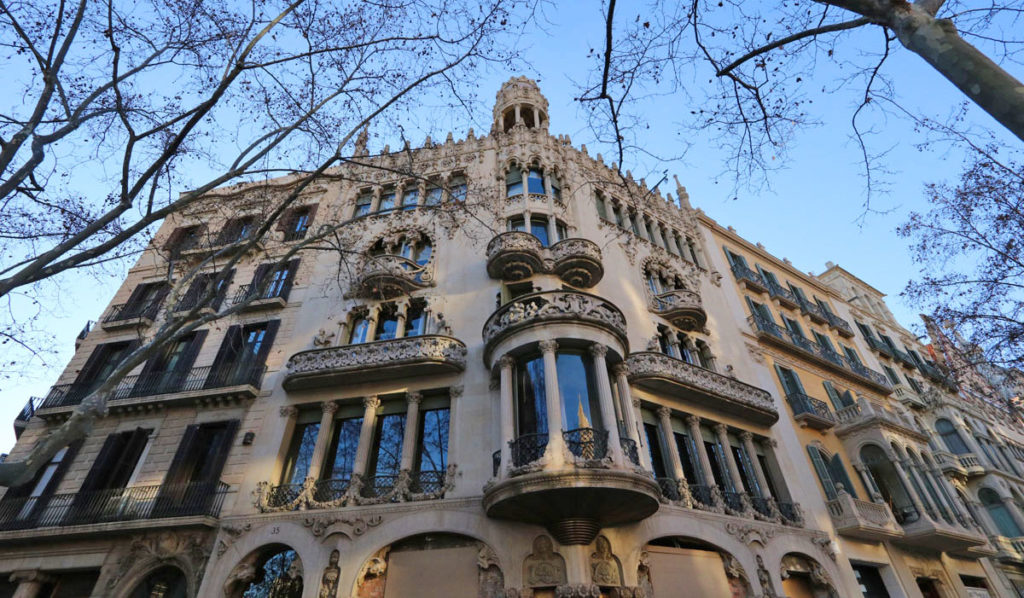 Casa Lleó Morera designed by Lluís Domènech i Montaner