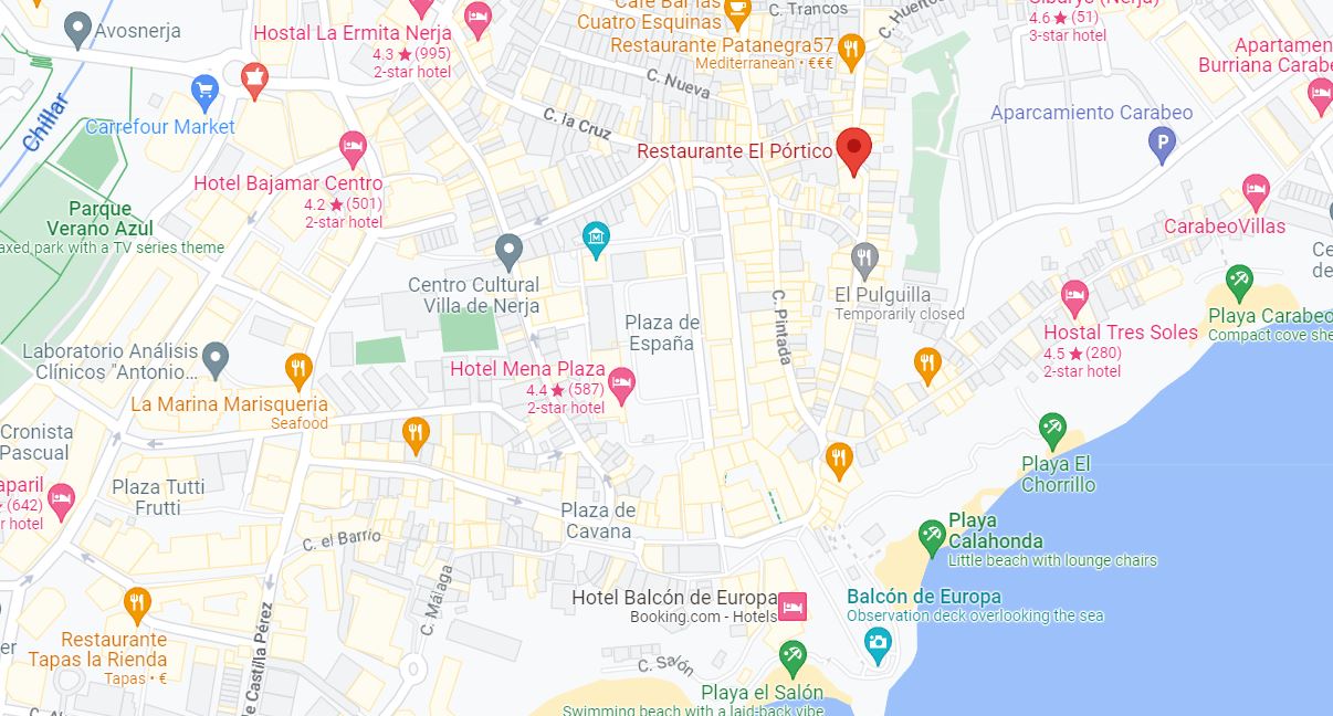 Tapas at El Portico (Nerja) - Mapping Spain